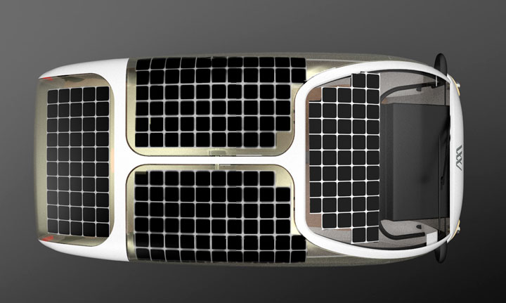 voiture électrique toit photovoltaique