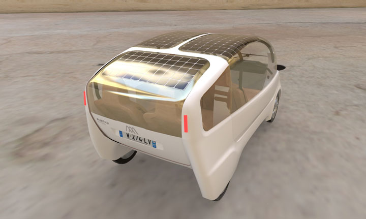 voiture toit solaire
